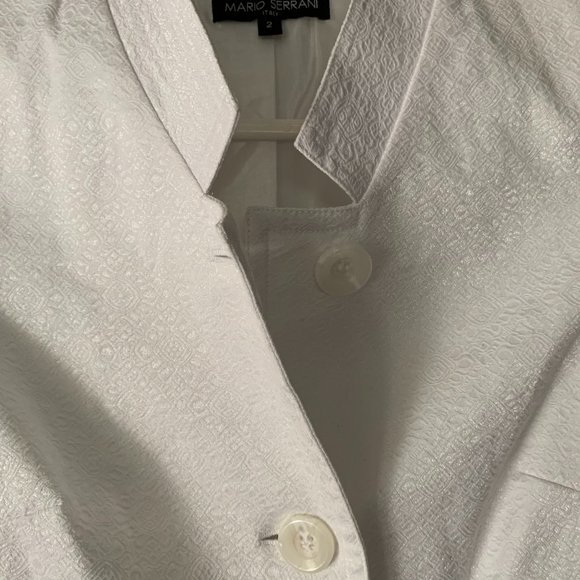 Mario Serrani 2 shimmering white paisley 3/4 jacke - Picture 10 of 10